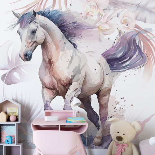 Papier peint panoramique Enfants - Cheval