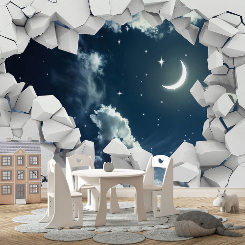 Papier peint panoramique Enfants - Ciel Lune