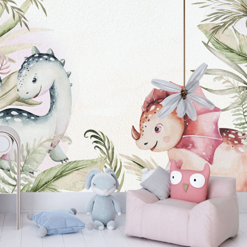 Papier peint panoramique Enfants - Dinosaures