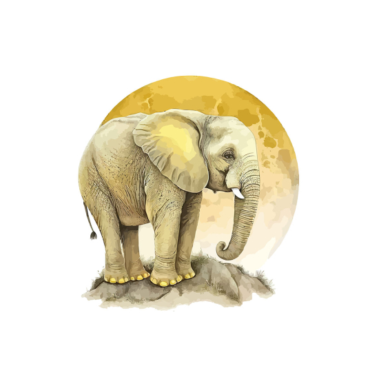 Papier peint panoramique Enfants - Éléphant