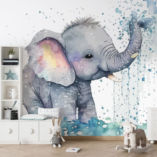 Papier peint panoramique Enfants - Éléphant
