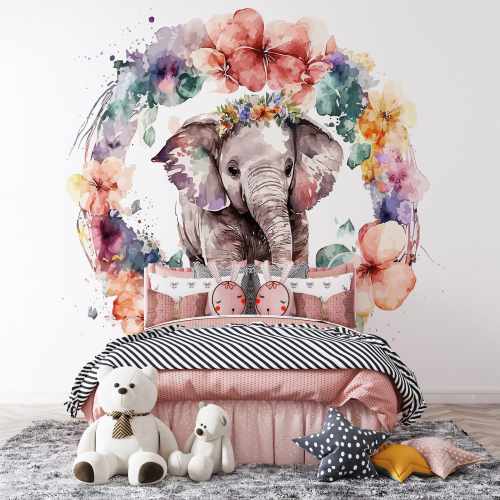 Papier peint panoramique Enfants - Éléphant