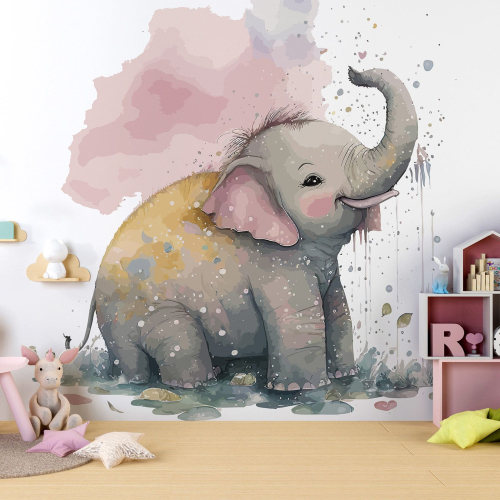 Papier peint panoramique Enfants - Éléphante