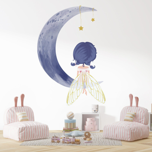Papier peint panoramique Enfants - Fée Lune