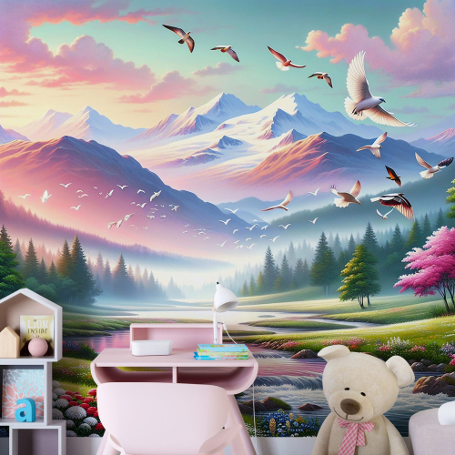 Papier peint panoramique Enfants - Féerique