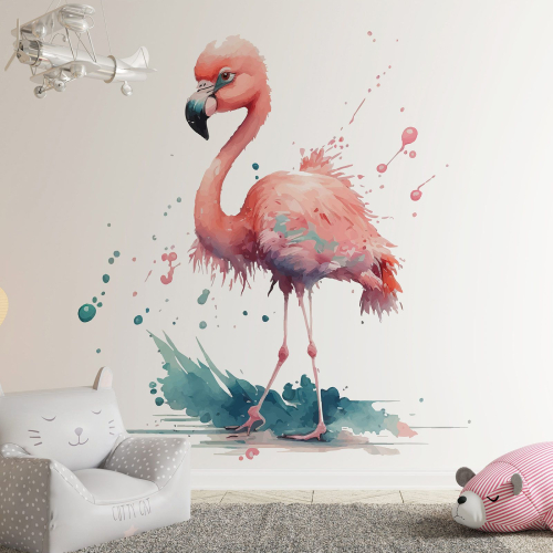 Papier peint panoramique Enfants - Flamant Rose