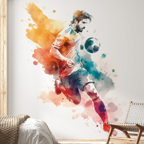 Papier peint panoramique Enfants - Footballeur