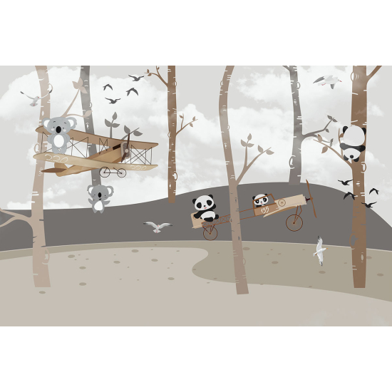 Papier peint panoramique Enfants - Forêt