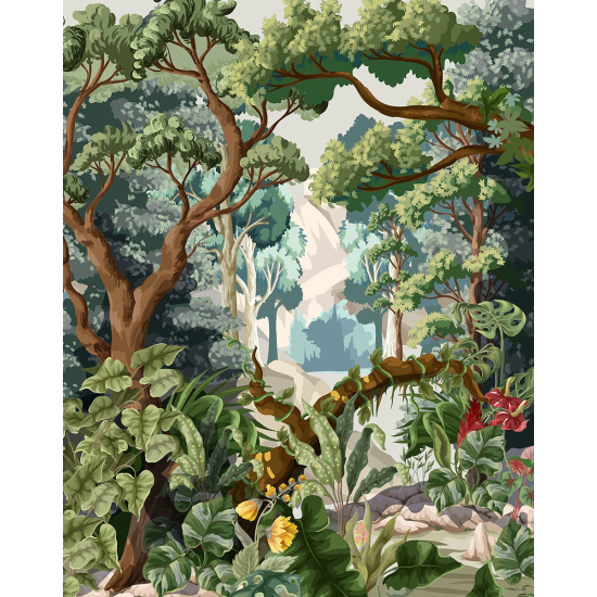 Papier peint panoramique Enfants - Forêt