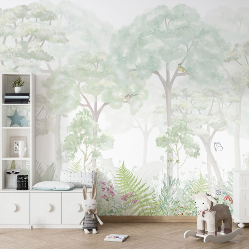 Papier peint panoramique Enfants - Forêt