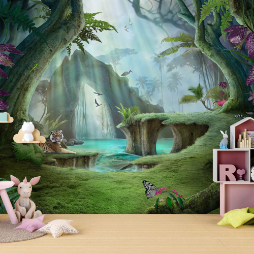 Papier peint panoramique Enfants - Forêt Enchantée