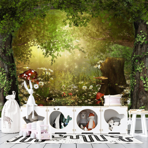 Papier peint panoramique Enfants - Forêt Enchantée