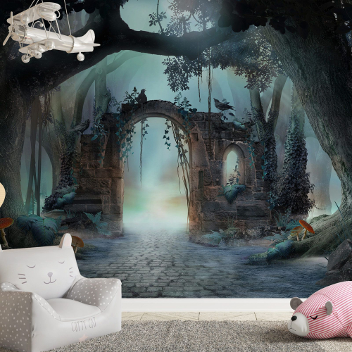 Papier peint panoramique Enfants - Forêt enchantée
