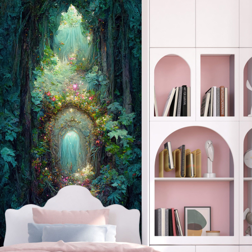 Papier peint panoramique Enfants - Forêt enchantée