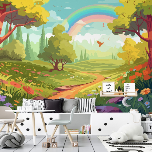 Papier peint panoramique Enfants - Forêt Magique