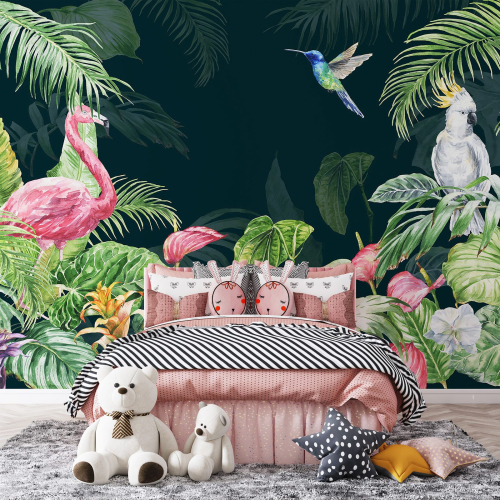 Papier peint panoramique Enfants - Forêt tropicale