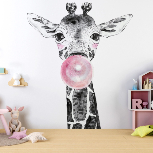 Papier peint panoramique Enfants - Girafe