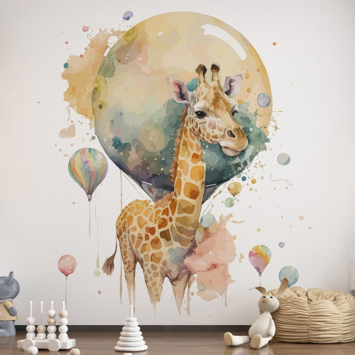 Papier peint panoramique Enfants - Girafe