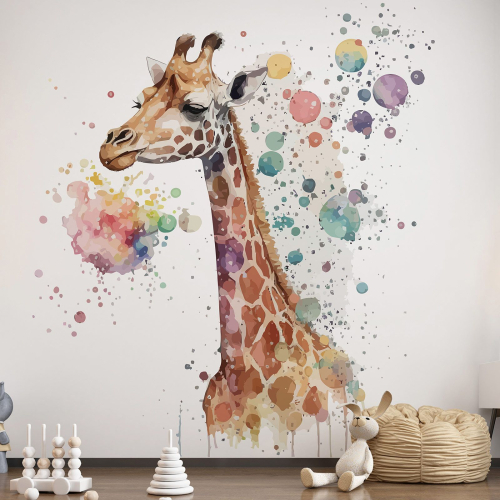 Papier peint panoramique Enfants - Girafe