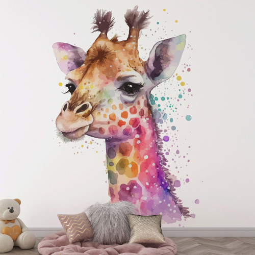 Papier peint panoramique Enfants - Girafe