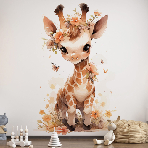 Papier peint panoramique Enfants - Girafe