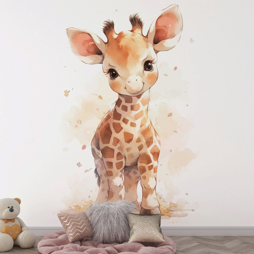 Papier peint panoramique Enfants - Girafe