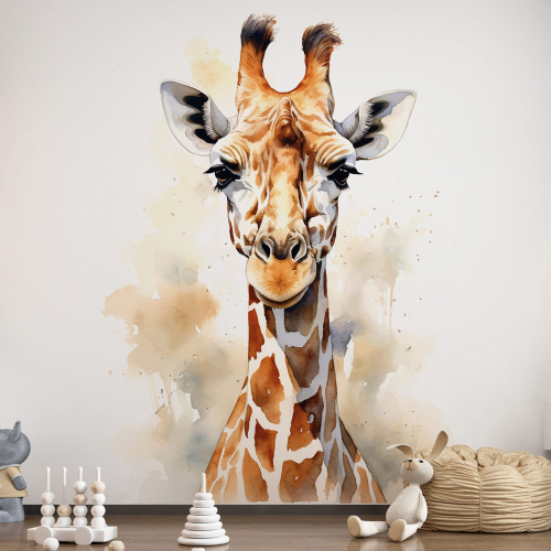 Papier peint panoramique Enfants - Girafe