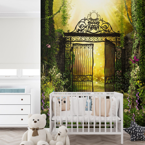 Papier peint panoramique Enfants - Jardin enchanté