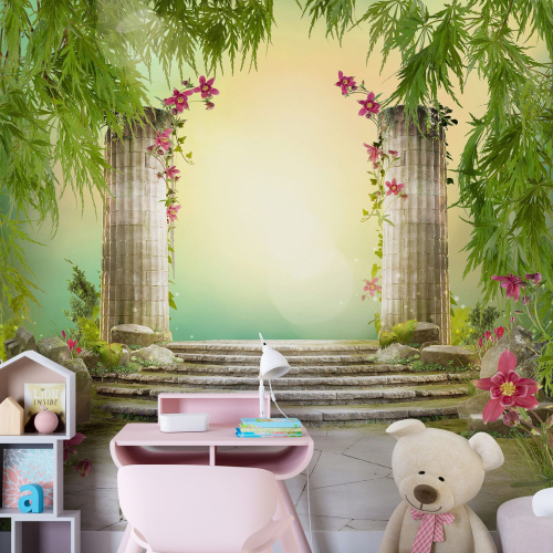 Papier peint panoramique Enfants - Jardin magique