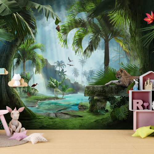 Papier peint panoramique Enfants - Jungle