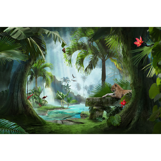 Papier peint panoramique Enfants - Jungle