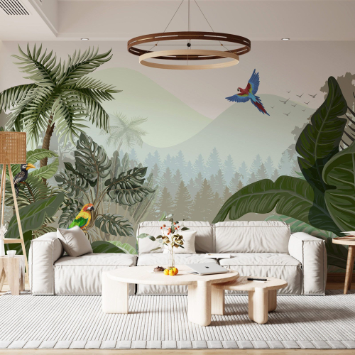 Papier peint panoramique Enfants - Jungle