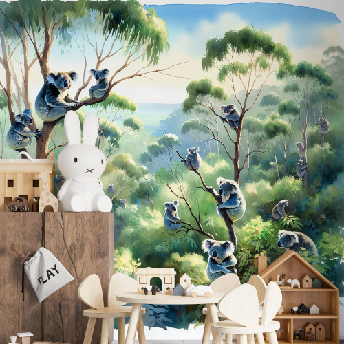 Papier peint panoramique Enfants - Koalas