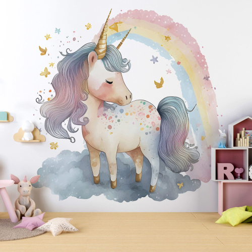 Papier peint panoramique Enfants - Licorne