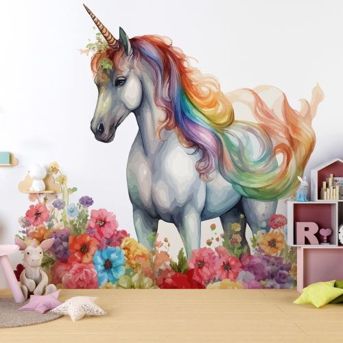 Papier peint panoramique Enfants - Licorne