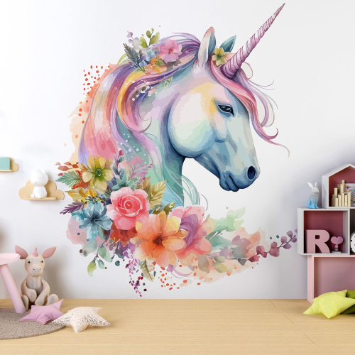 Papier peint panoramique Enfants - Licorne