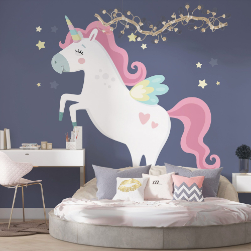 Papier peint panoramique Enfants - Licorne
