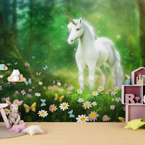 Papier peint panoramique Enfants - Licorne