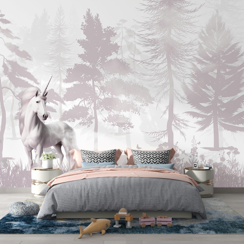 Papier peint panoramique Enfants - Licorne
