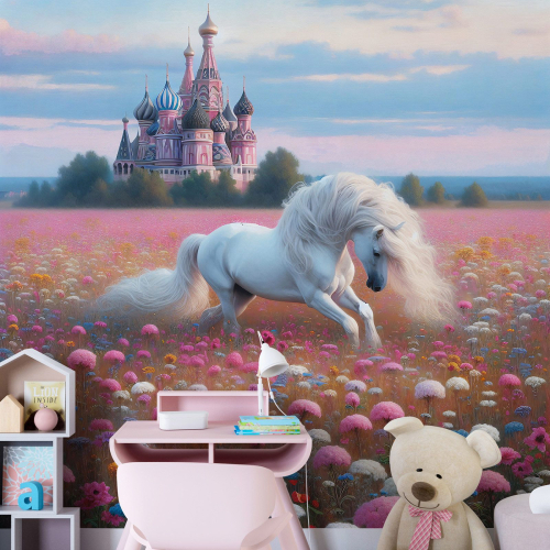 Papier peint panoramique Enfants - Licorne