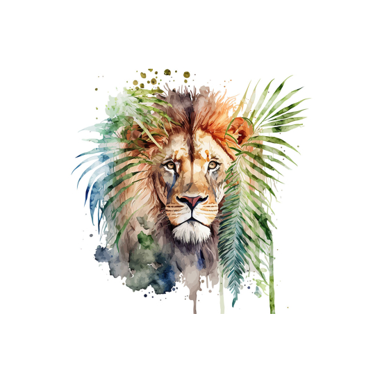 Papier peint panoramique Enfants - Lion