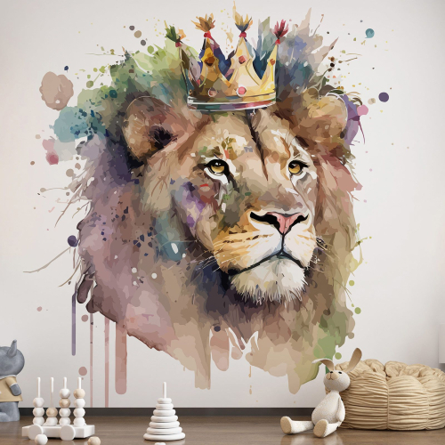 Papier peint panoramique Enfants - Lion