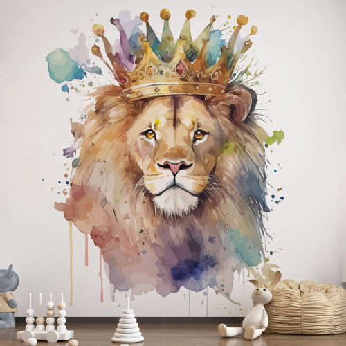 Papier peint panoramique Enfants - Lion