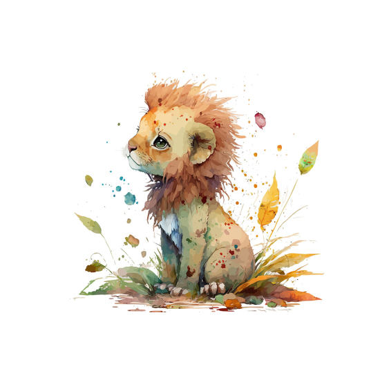 Papier peint panoramique Enfants - Lionceau