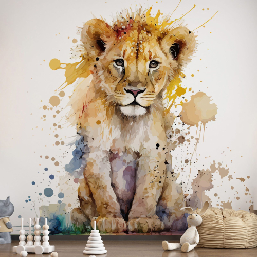 Papier peint panoramique Enfants - Lionceau