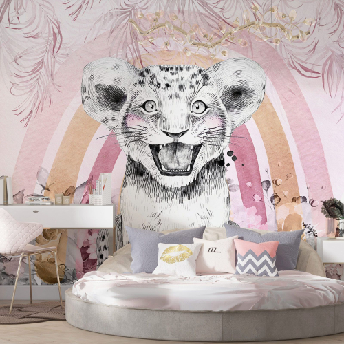 Papier peint panoramique Enfants - Lionceau