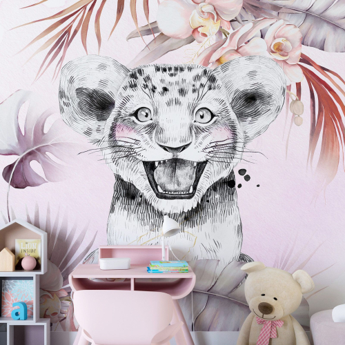 Papier peint panoramique Enfants - Lionceau