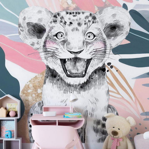 Papier peint panoramique Enfants - Lionceau