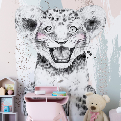 Papier peint panoramique Enfants - Lionceau