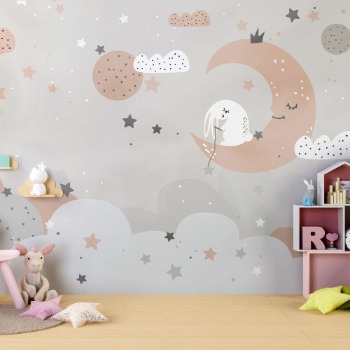 Papier peint panoramique Enfants - Lune